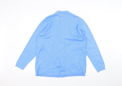 Preworn Womens Blue   Jacket Coatigan Size M