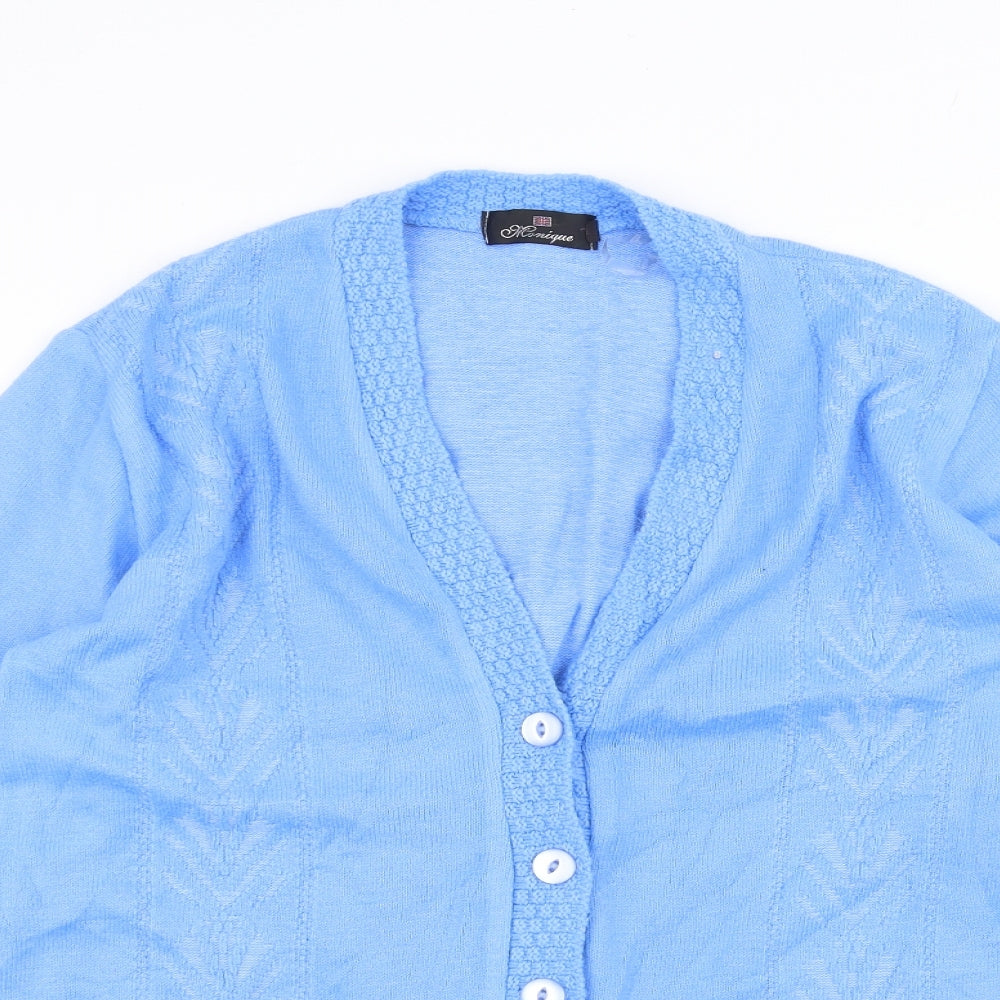 Preworn Womens Blue   Jacket Coatigan Size M