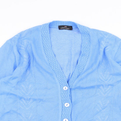 Preworn Womens Blue   Jacket Coatigan Size M