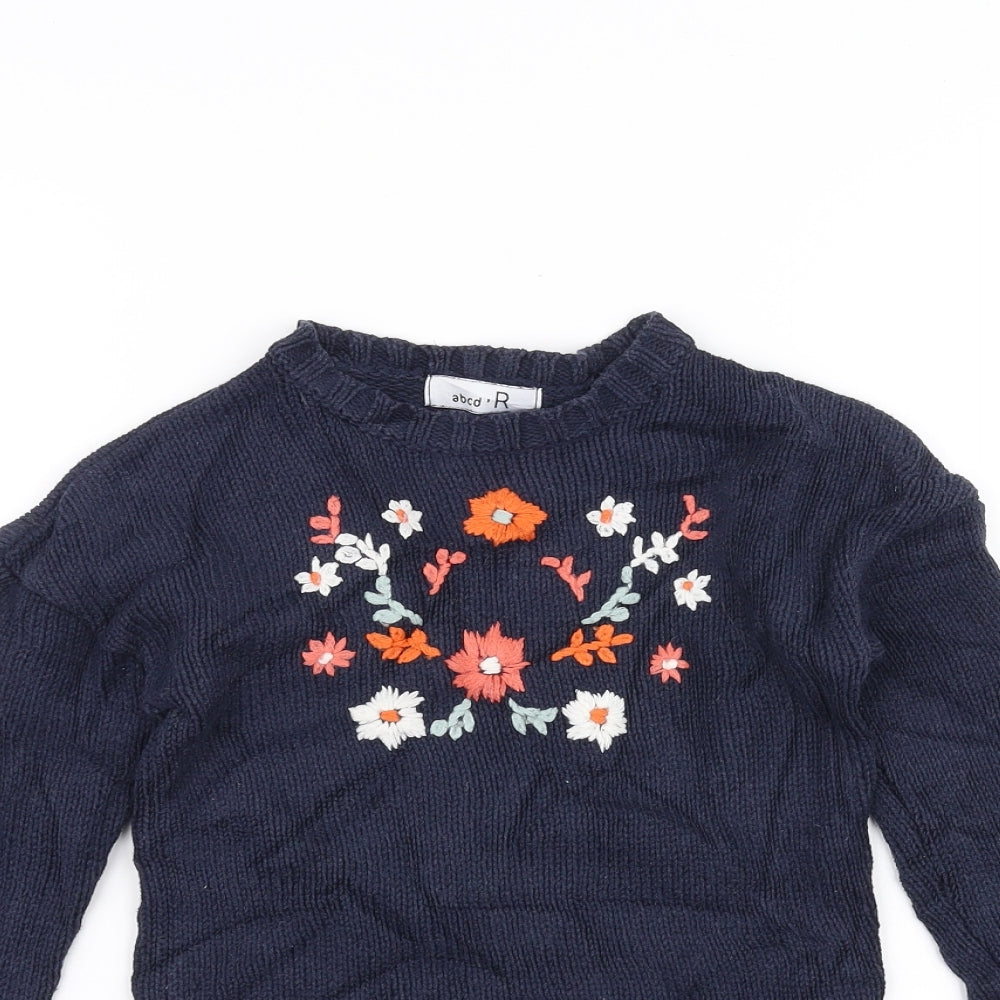 Abcd R Girls Blue   Pullover Jumper Size 5 Years