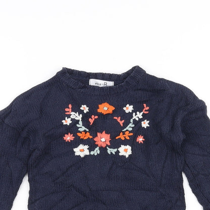 Abcd R Girls Blue   Pullover Jumper Size 5 Years