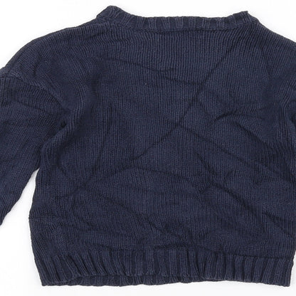 Abcd R Girls Blue   Pullover Jumper Size 5 Years