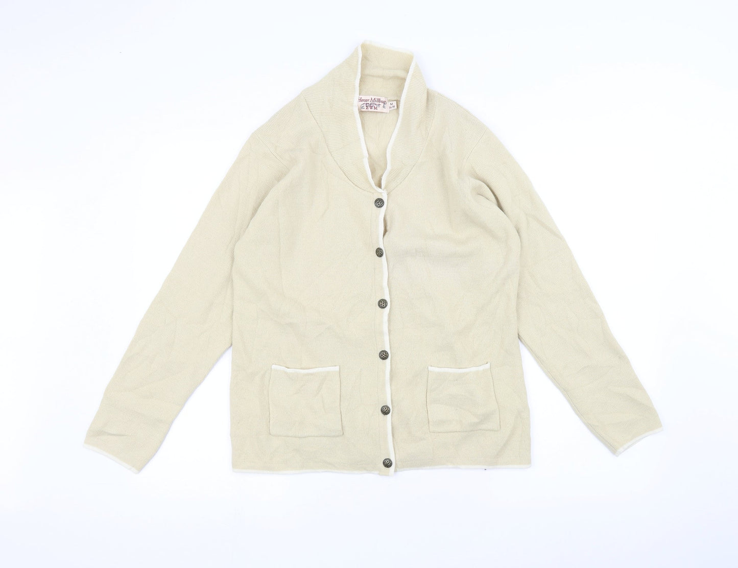 EWM Womens White   Jacket Coatigan Size 14