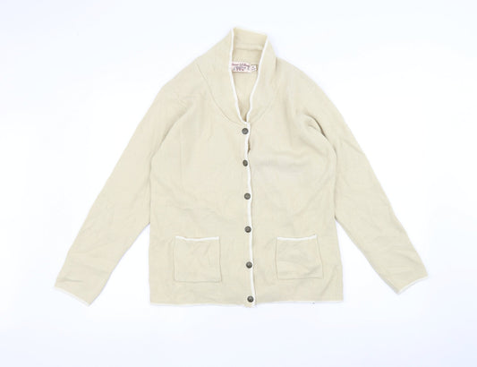 EWM Womens White   Jacket Coatigan Size 14