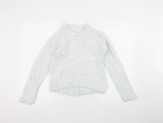 H&M Girls White   Pullover Jumper Size 11-12 Years