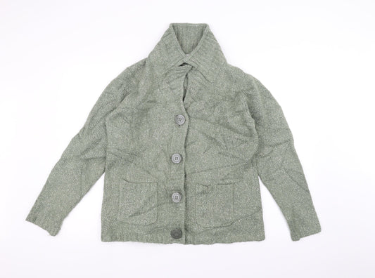 EWM Womens Green   Jacket Coatigan Size M