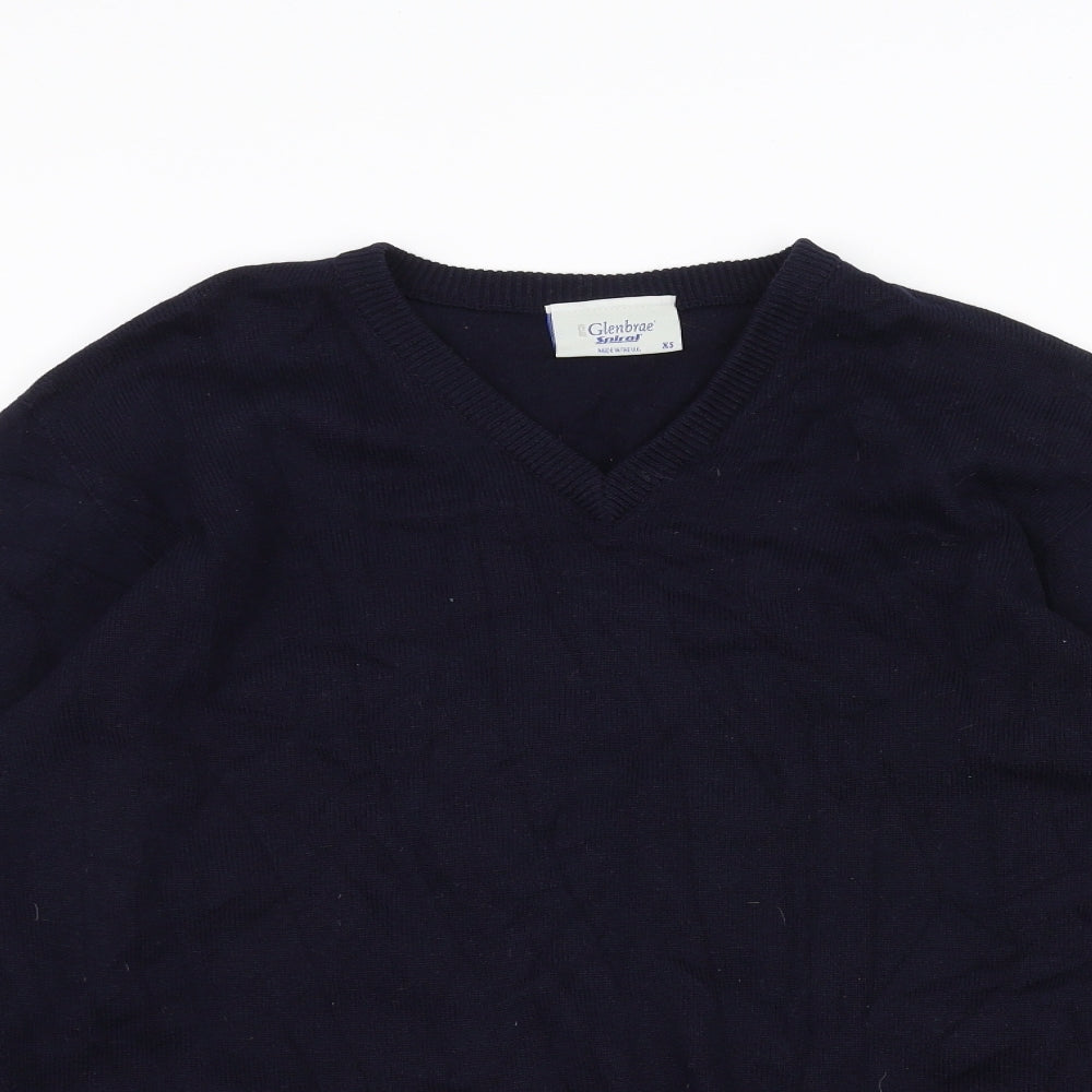 Glenbrae Mens Blue   Pullover Jumper Size XS
