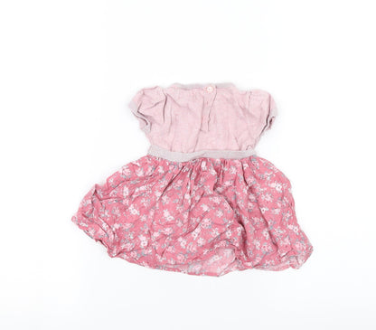 Back view of Next Baby Pink A-Line, size 3-6, Months