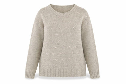 Tu Womens White  Knit Pullover Jumper Size 16