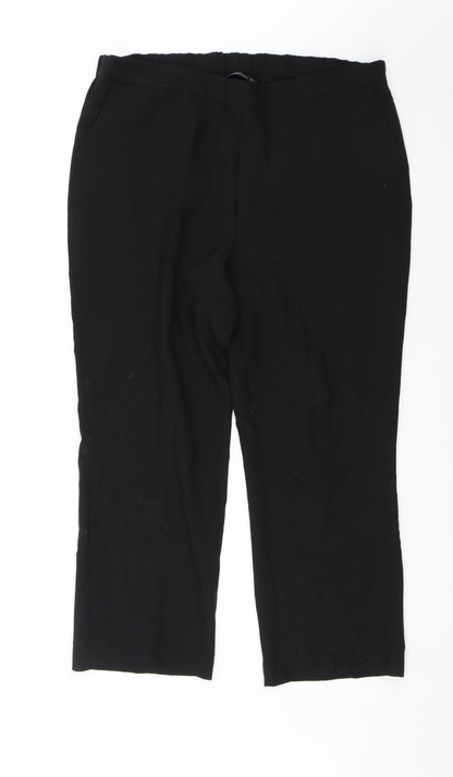 Preworn Womens Black   Dress Pants Trousers Size 18 L26 in