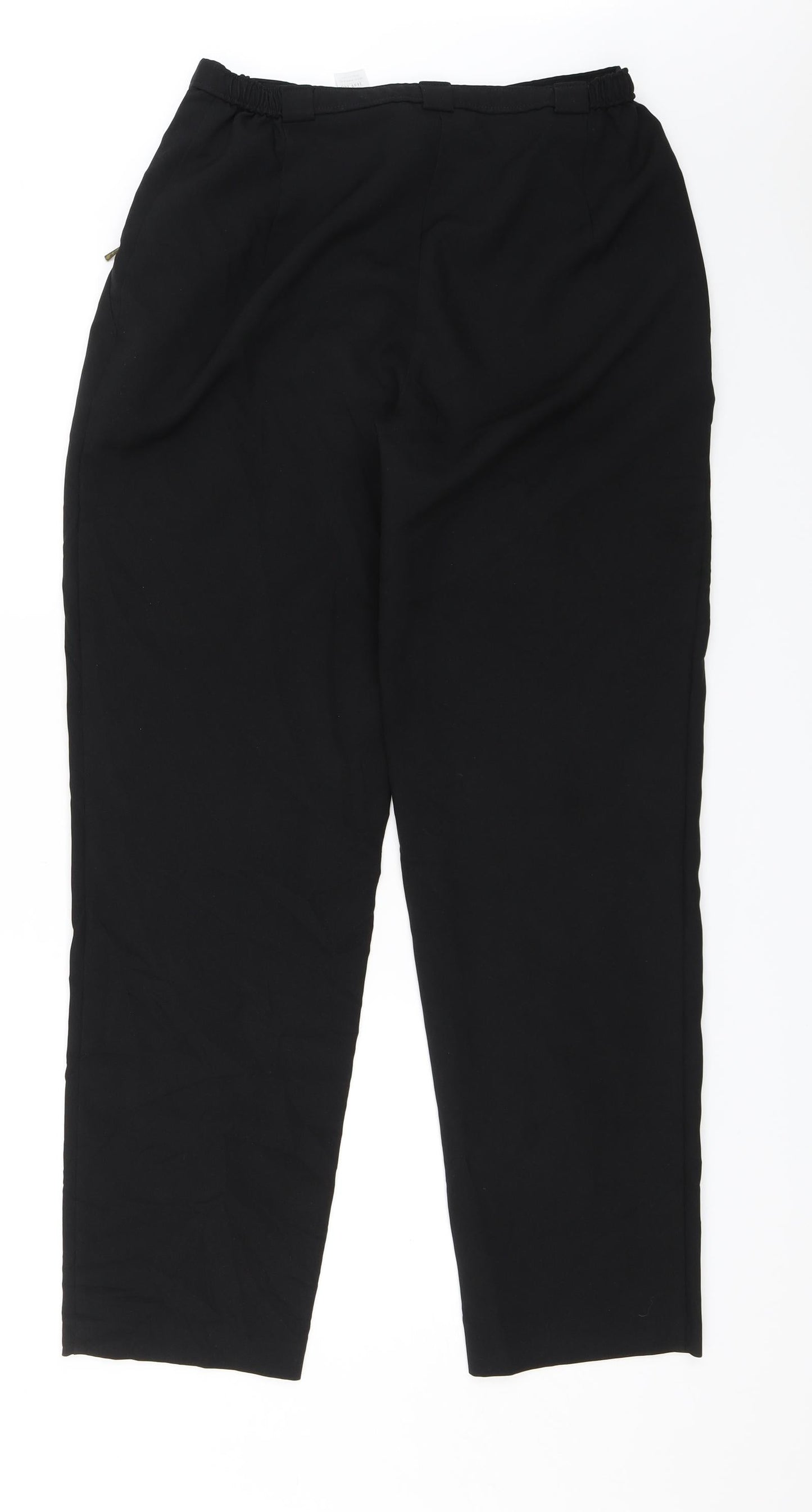Marks and Spencer Womens Black   Dress Pants Trousers Size 14 L29 in