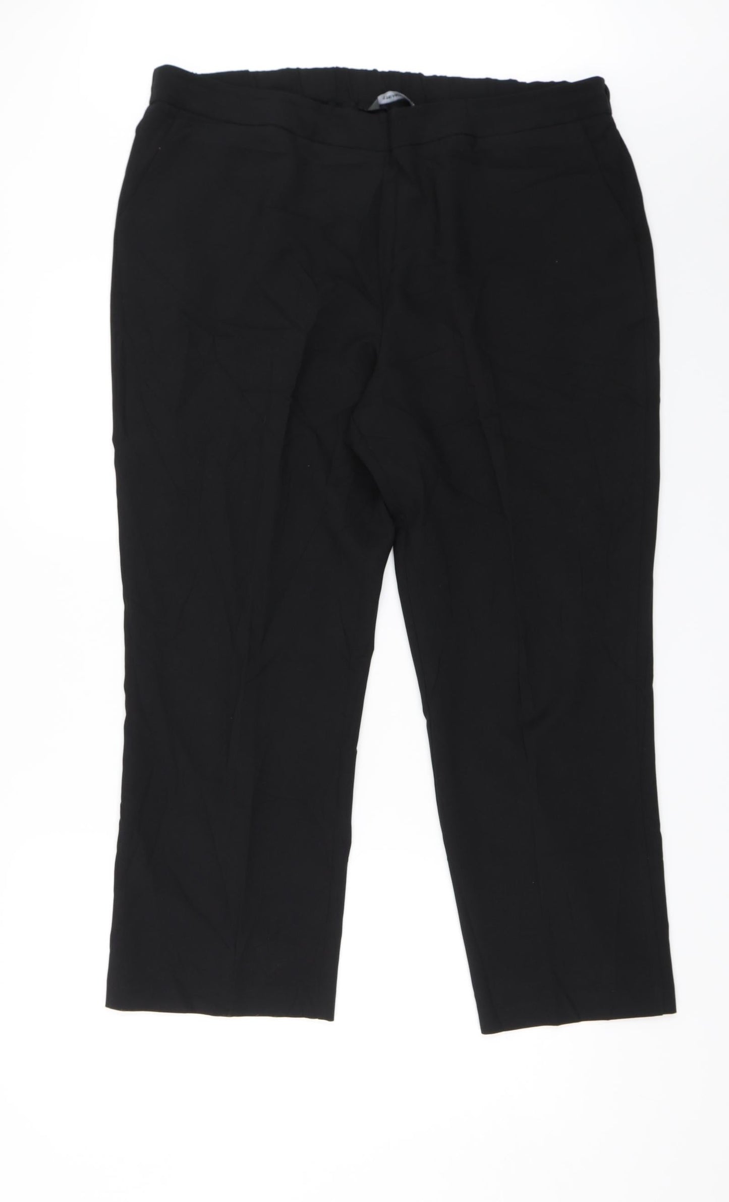 Preworn Womens Black   Dress Pants Trousers Size 18 L25 in