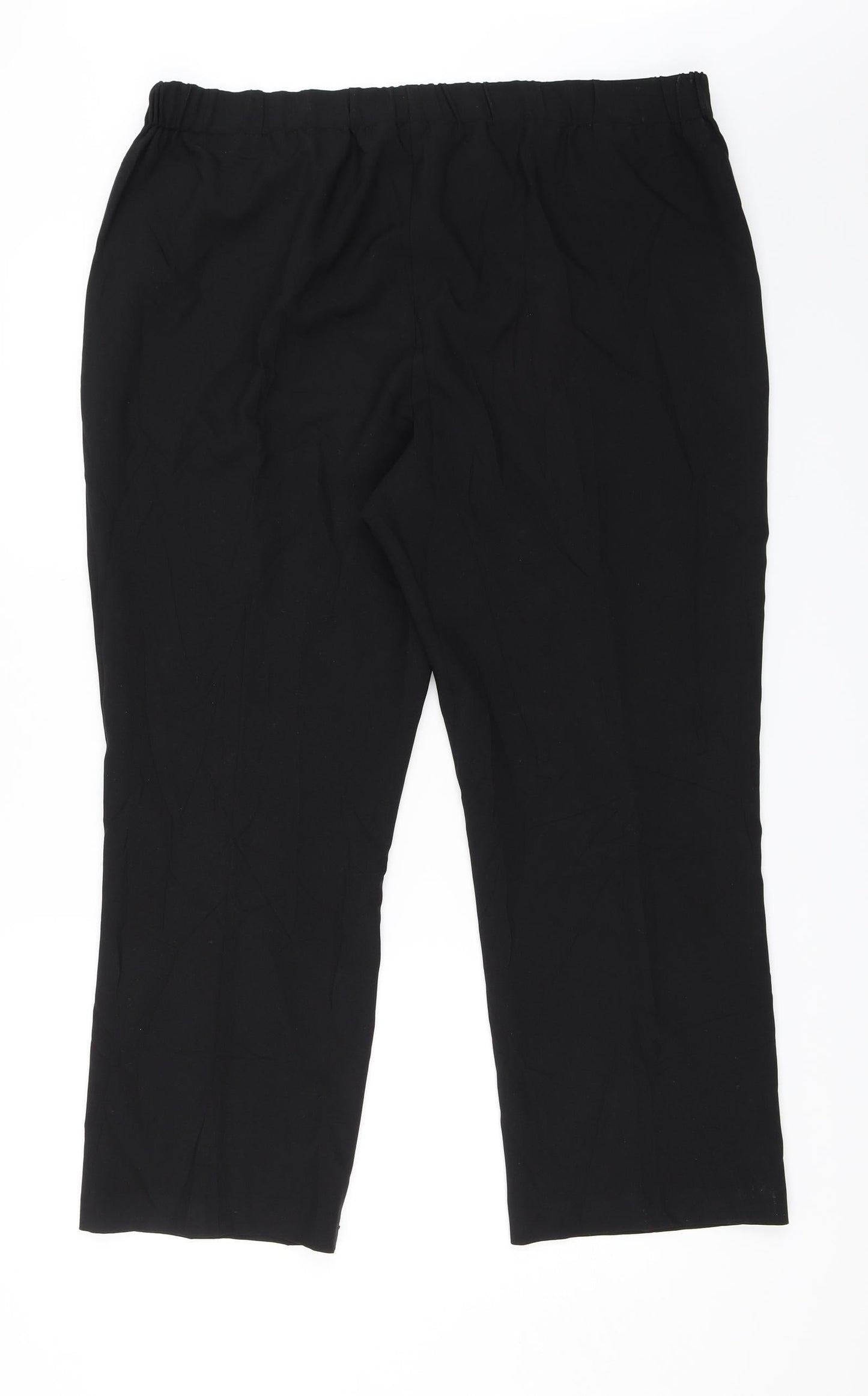 Preworn Womens Black   Dress Pants Trousers Size 18 L25 in