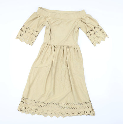 Wonderful Womens Yellow   Shift  Size 8