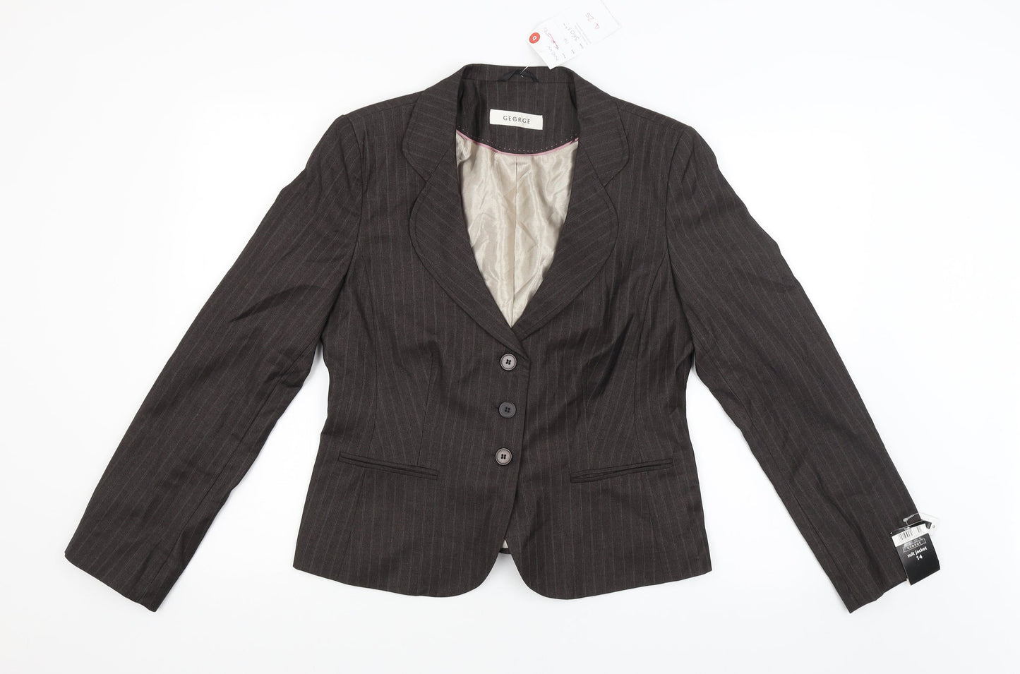 Arthur George Womens Grey   Jacket Blazer Size 14