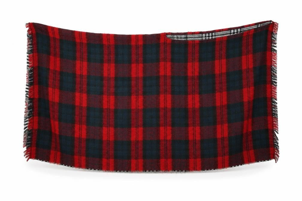 Preworn Womens Red Check   Shawl/Wrap