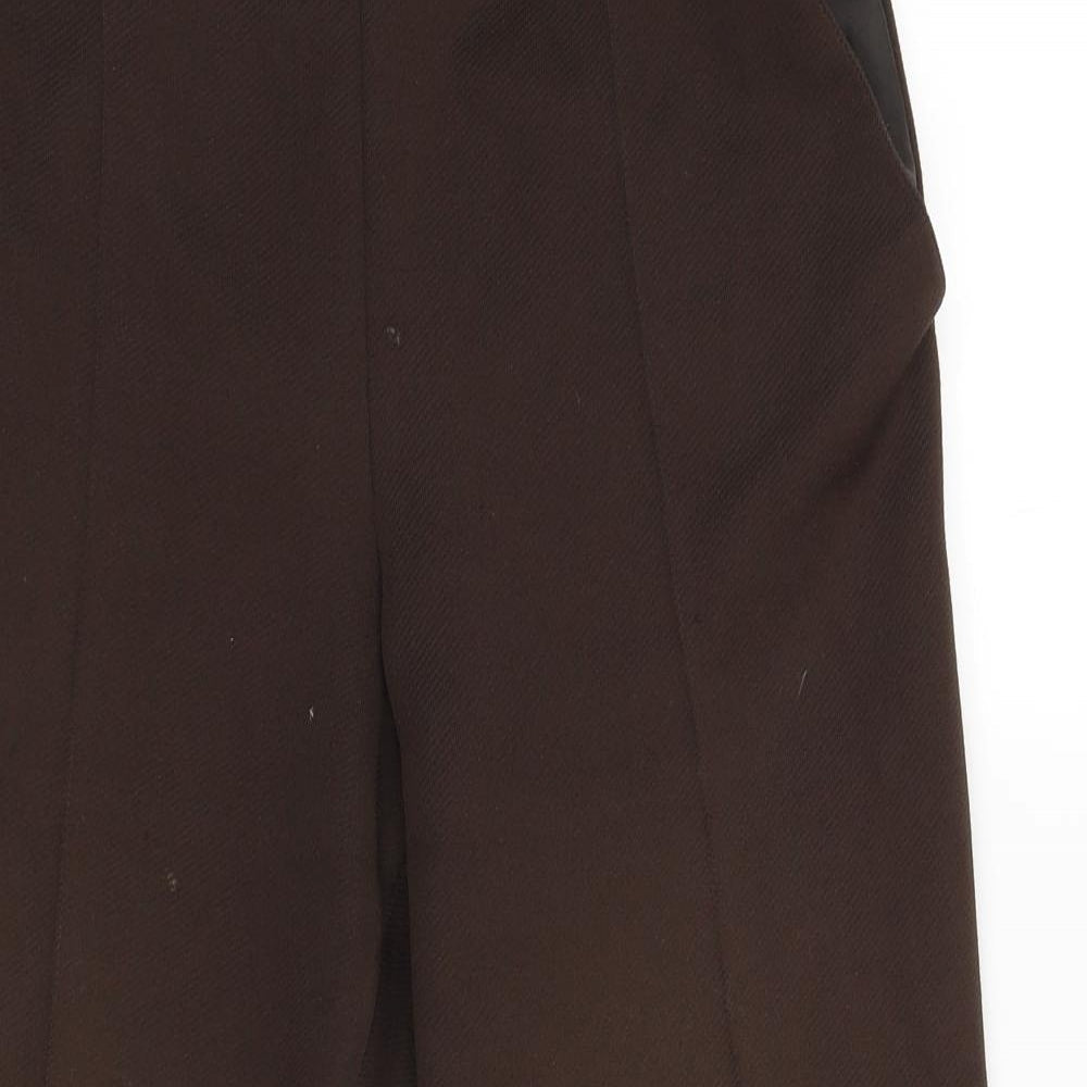 Marks and Spencer Womens Brown   Carrot Trousers Size 14 L23.5 in