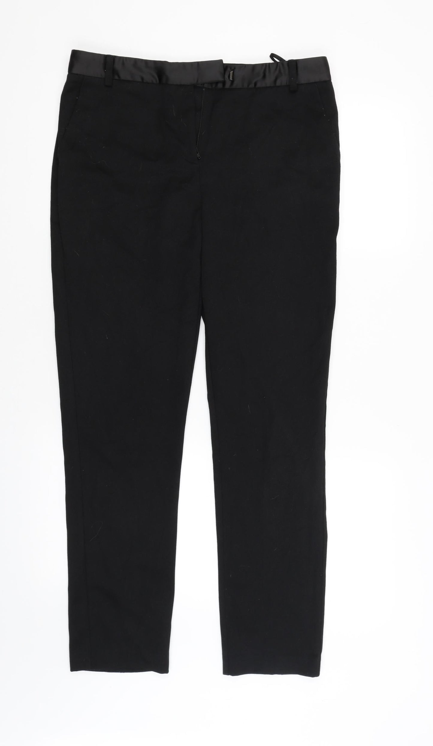 NEXT Womens Black   Trousers  Size 10 L27 in