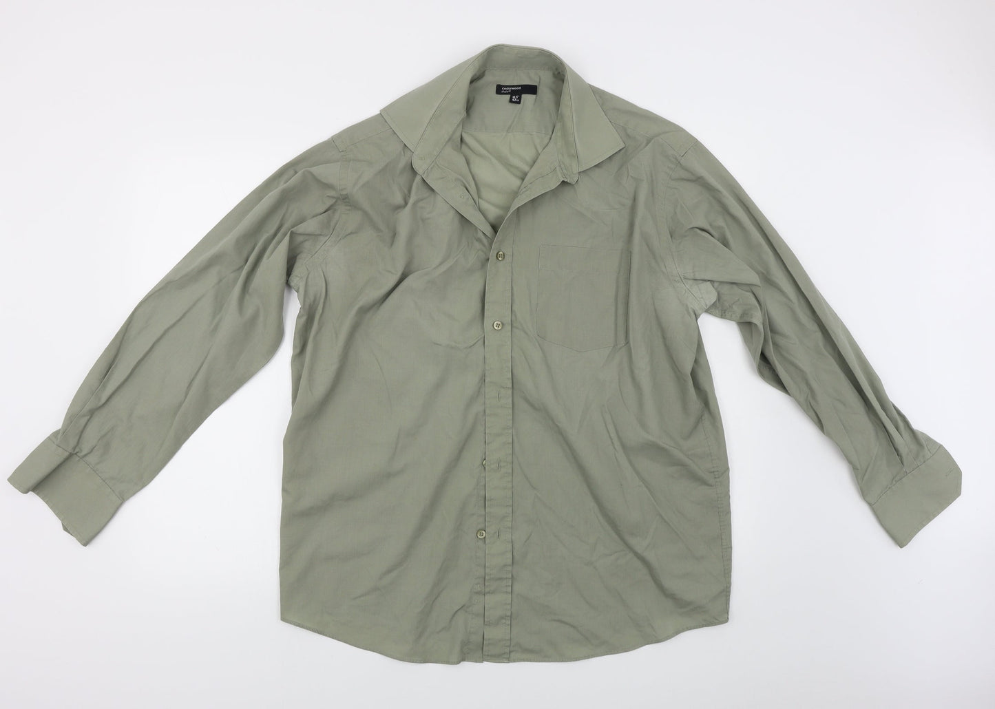 Cedar Wood State Mens Green    Button-Up Size 16.5