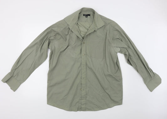 Cedar Wood State Mens Green    Button-Up Size 16.5