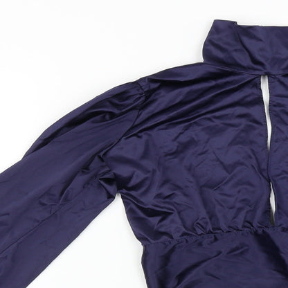 Preworn Womens Blue   Cropped Blouse Size S