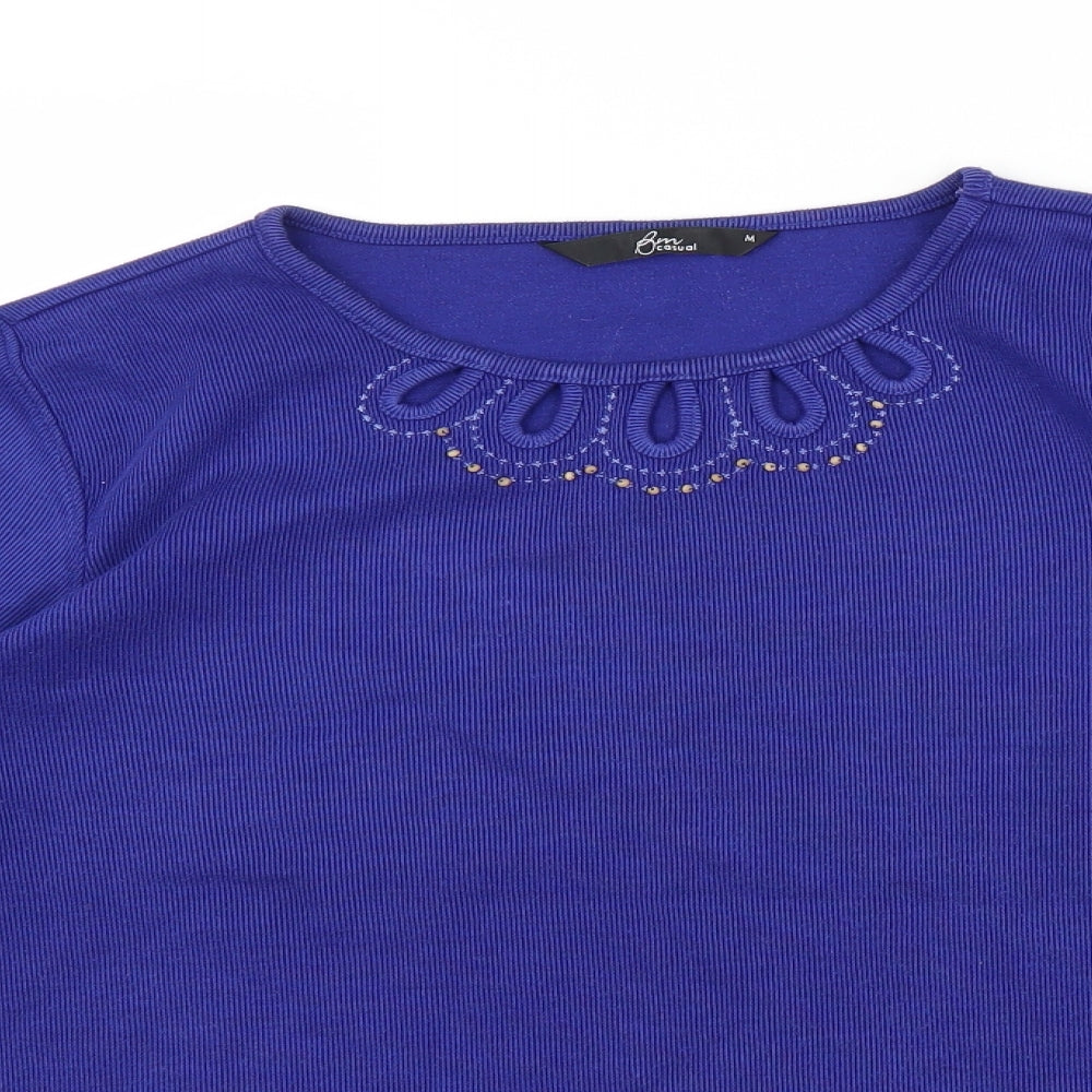 BM Womens Blue   Pullover Jumper Size M