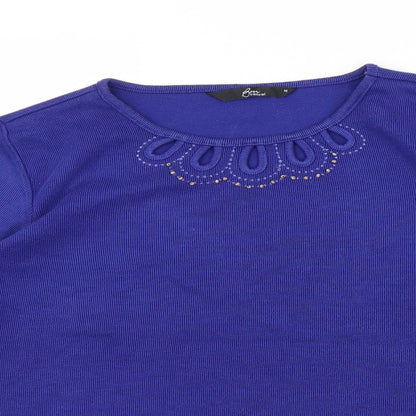 Bonmarché Womens Blue Pullover Jumper Size M