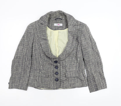 Next Womens Grey   Jacket Blazer Size 8