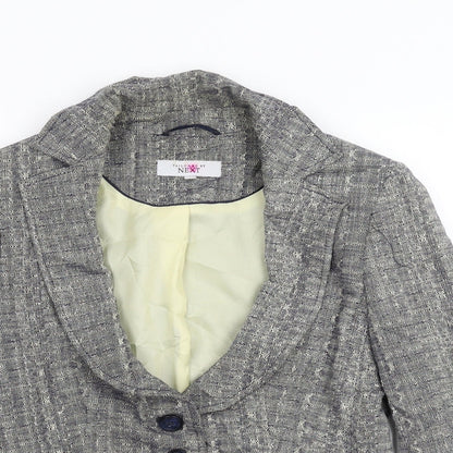 Next Womens Grey   Jacket Blazer Size 8