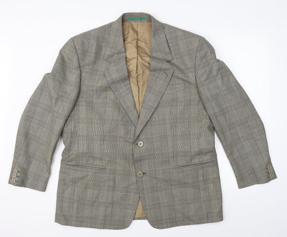 Additional front view of Canada men’s brown check jacket suit jacket, size 42