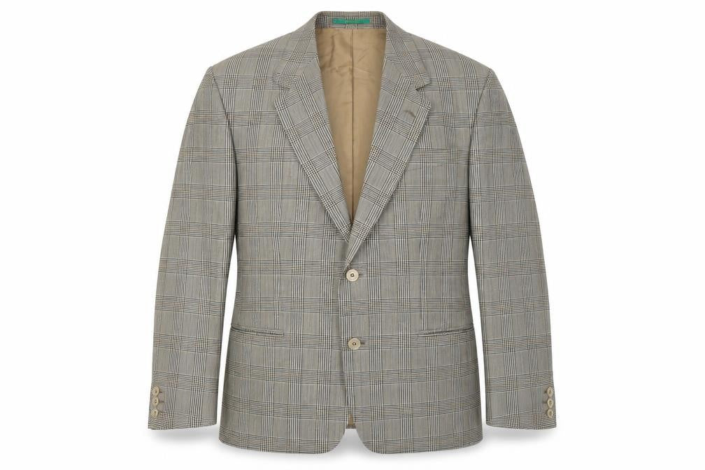 Canada Mens Brown Check  Jacket Suit Jacket Size 42
