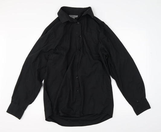 Cedar Wood State Mens Black    Button-Up Size L