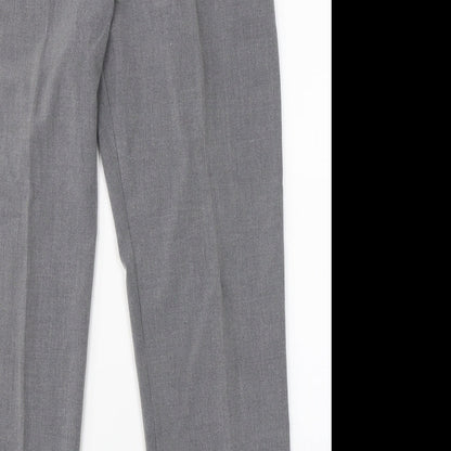 Preworn Womens Grey   Dress Pants Trousers Size 14 L27 in