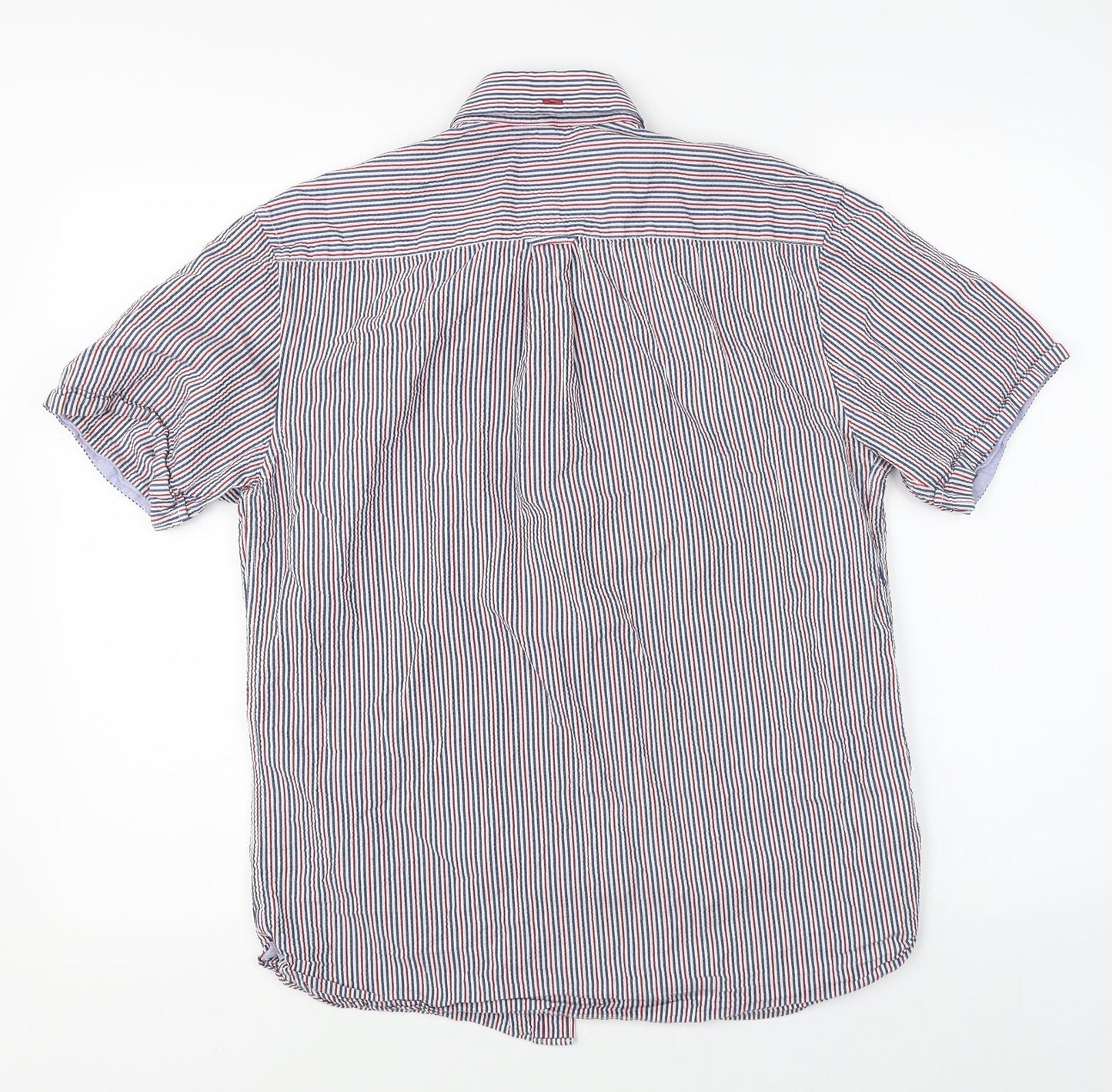 Marks & Spencer Mens Multicoloured Striped   Button-Up Size S