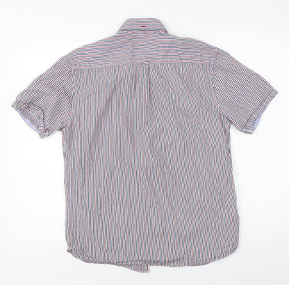Marks & Spencer Mens Multicoloured Striped   Button-Up Size S