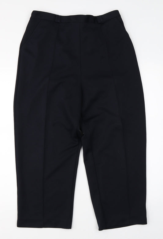 BM Womens Black   Trousers  Size 16 L21 in