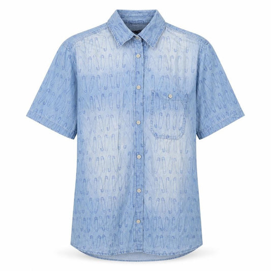 J Heart & Bros Mens Blue    Button-Up Size L