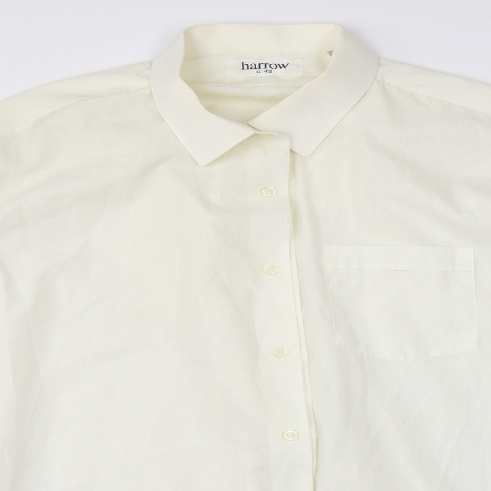 Harrow Mens Beige    Dress Shirt Size 43