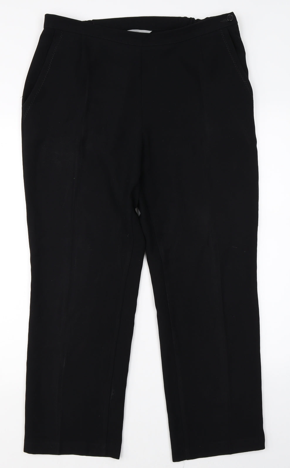 Marks & Spencer Womens Black   Dress Pants Trousers Size 14 L26 in