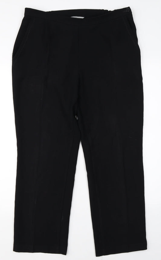 Marks & Spencer Womens Black   Dress Pants Trousers Size 14 L26 in