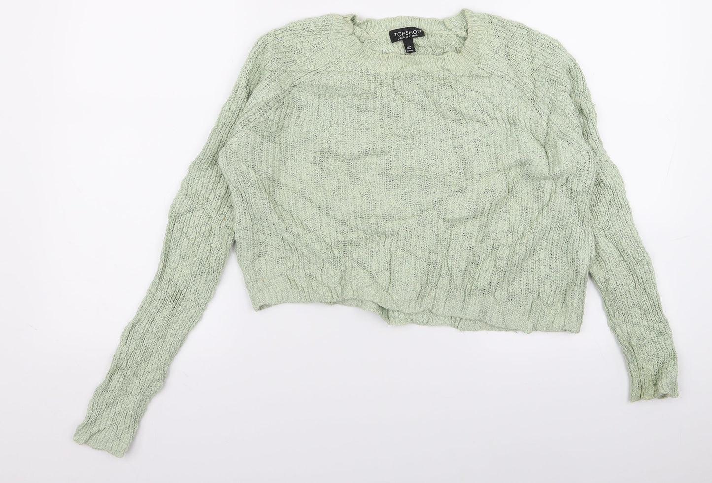 Topshop Womens Green   Pullover Jumper Size 10