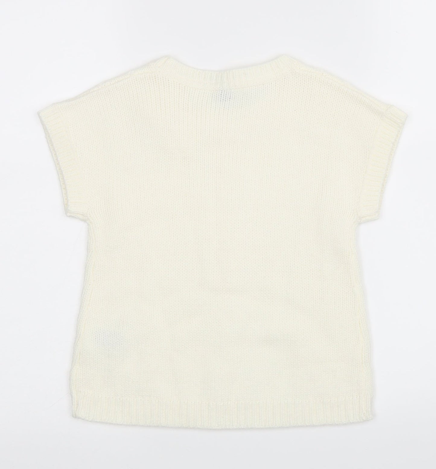 Freestyle Womens White   Pullover Jumper Size 8