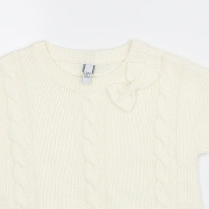 Freestyle Womens White   Pullover Jumper Size 8