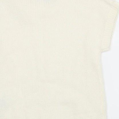 Freestyle Womens White   Pullover Jumper Size 8