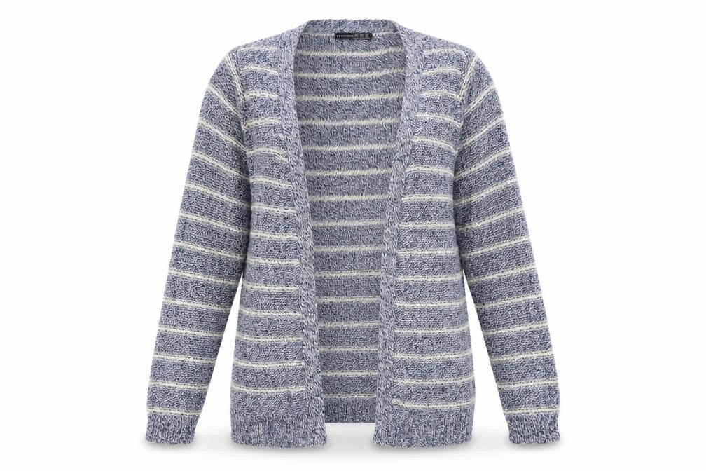 Atmosphere Womens Blue Striped  Cardigan Jumper Size 10