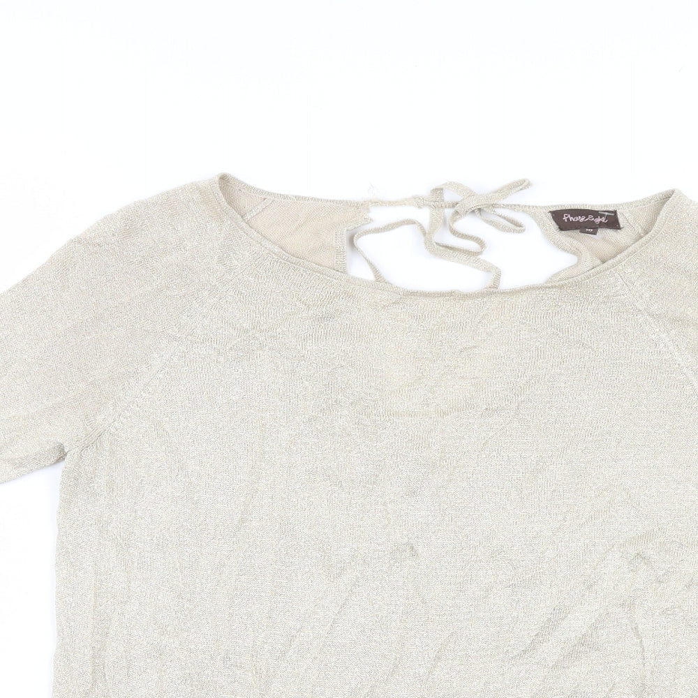 Phase Eight Womens Gold   Basic Blouse Size 10