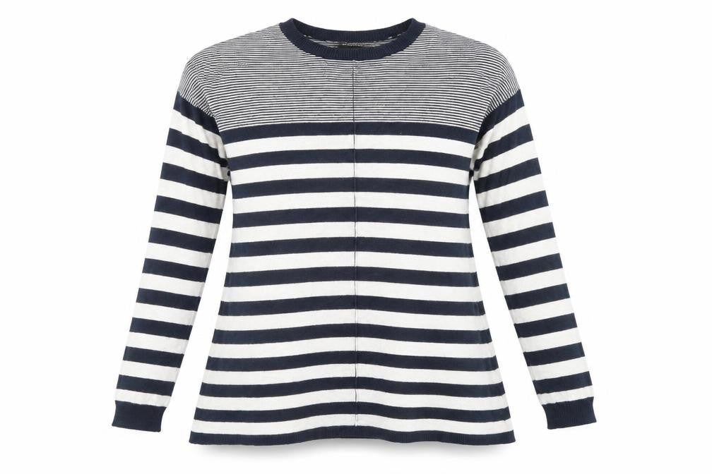 Atmosphere Womens Blue Striped  Pullover Jumper Size 8