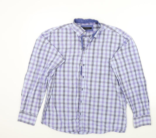 Morgan Mens Multicoloured Check   Button-Up Size 42  - Front pocket