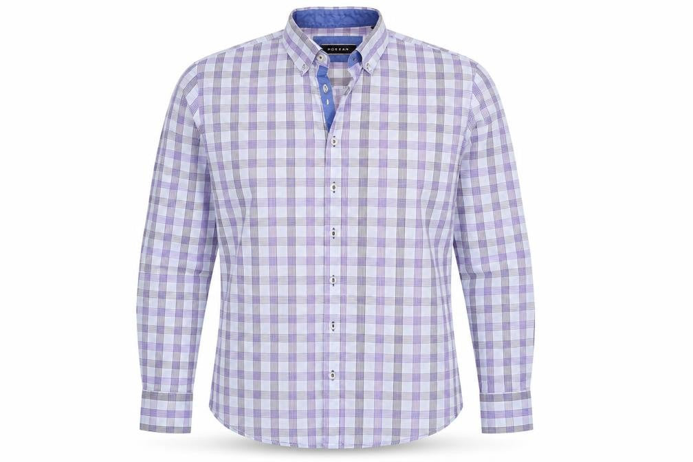 Morgan Mens Multicoloured Check   Button-Up Size 42  - Front pocket