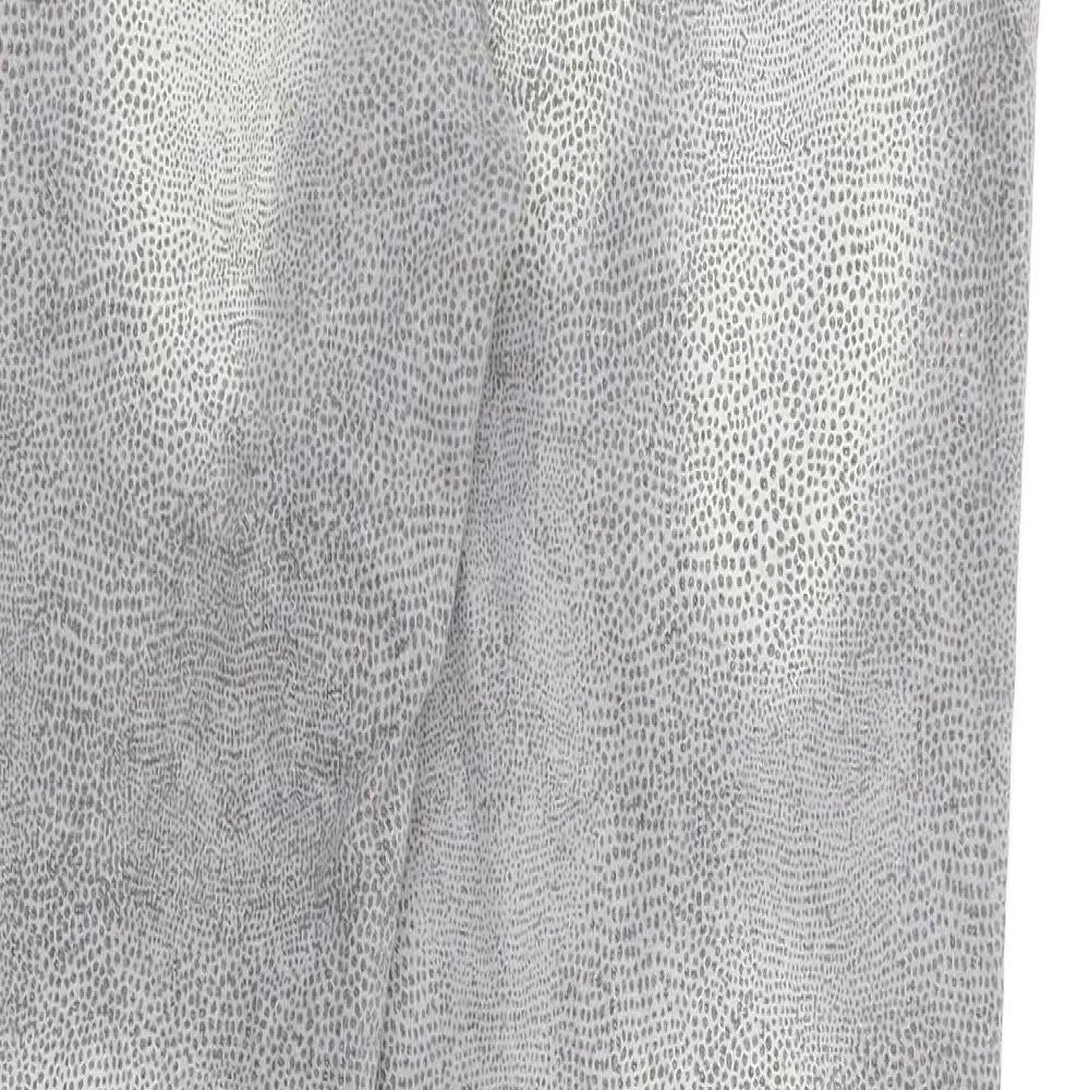 OKAY Womens Grey Animal Print  Straight Jeans Size 35 in L28 in
